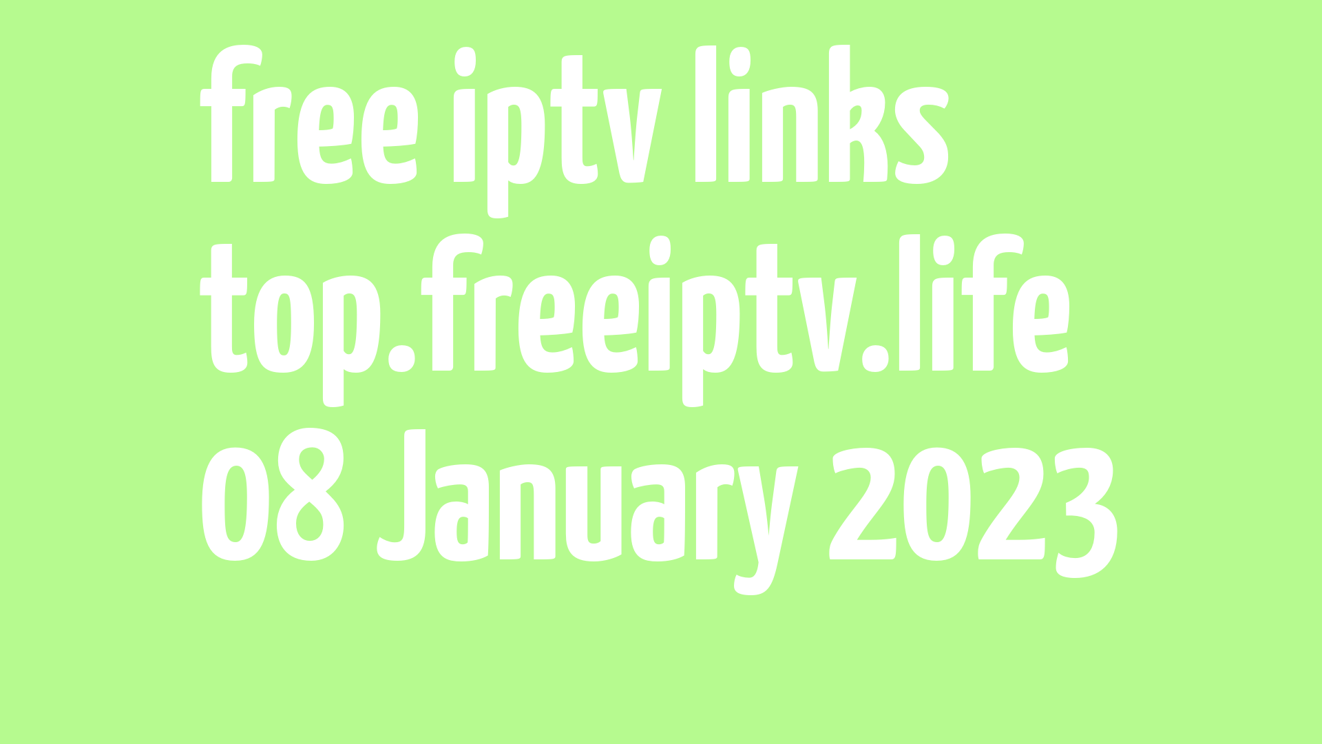 free iptv links 070123